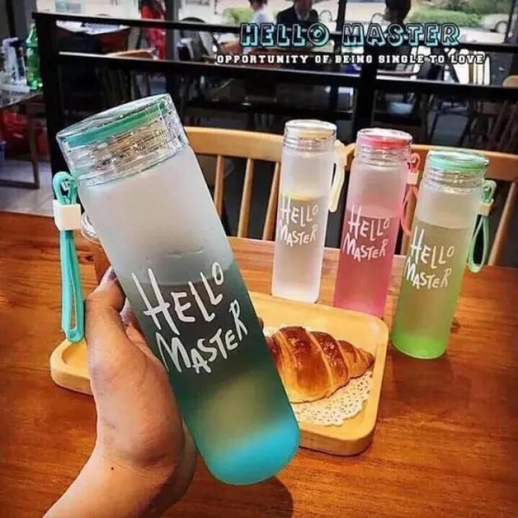 Portable 480ml Transparent Water Bottle – Frosted ABS Plastic, Leakproof Design, Lightweight & Reusable