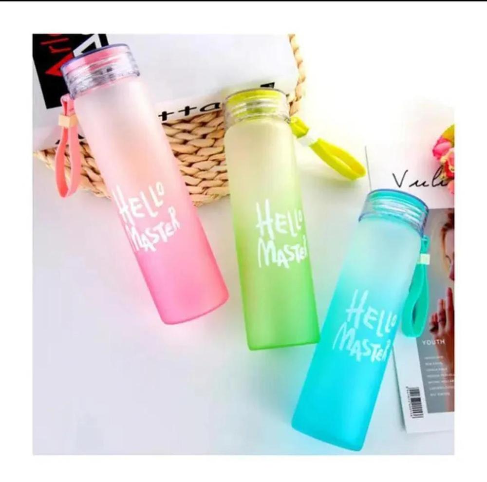 Portable 480ml Transparent Water Bottle – Frosted ABS Plastic, Leakproof Design, Lightweight & Reusable