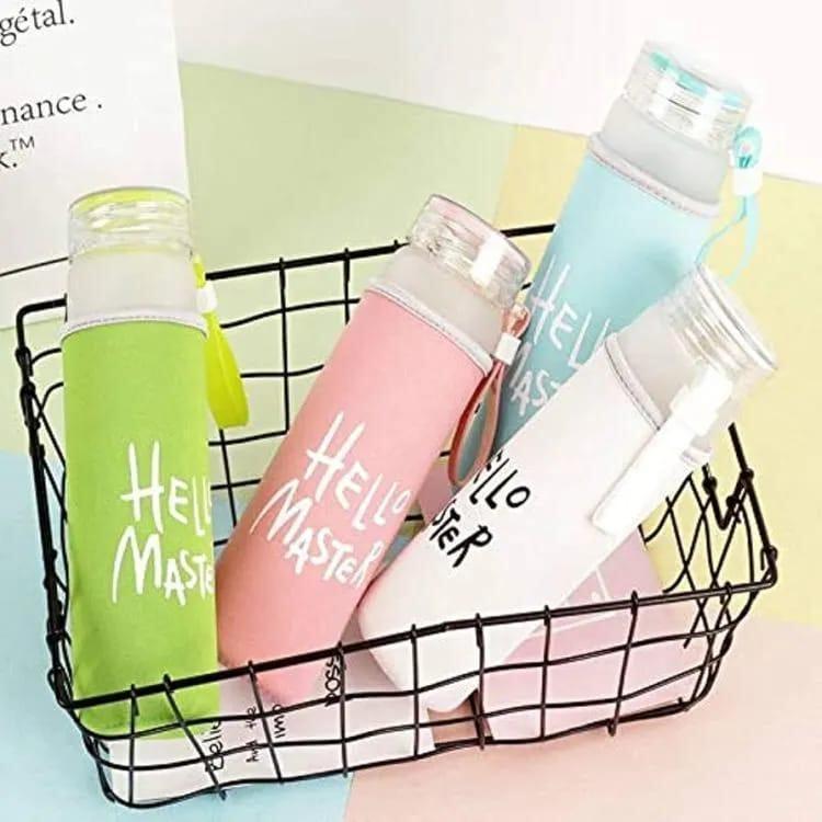 Portable 480ml Transparent Water Bottle – Frosted ABS Plastic, Leakproof Design, Lightweight & Reusable