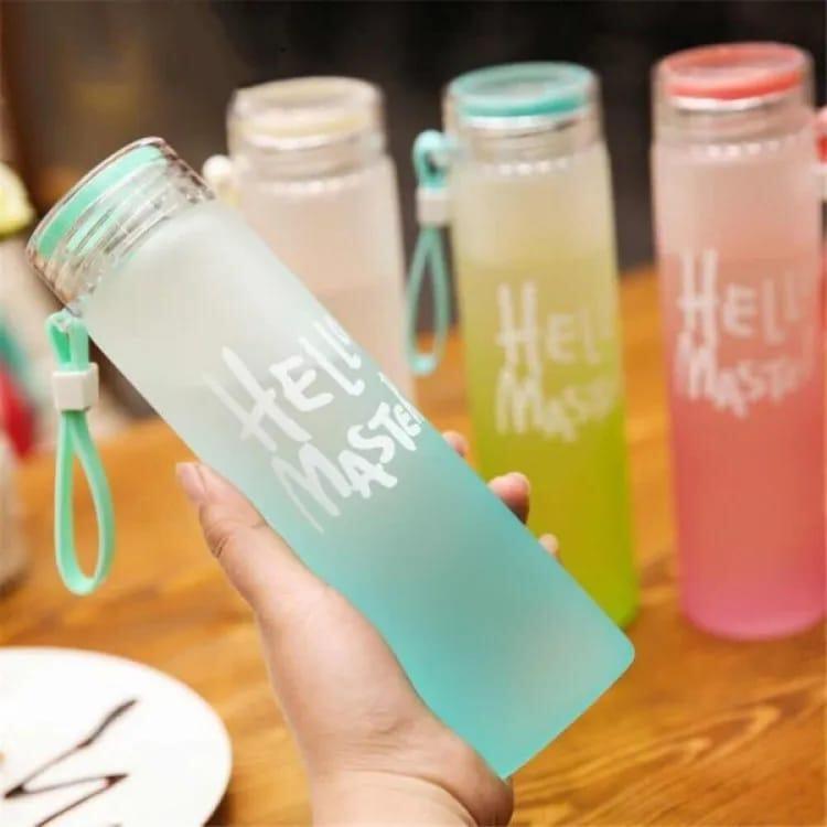 Portable 480ml Transparent Water Bottle – Frosted ABS Plastic, Leakproof Design, Lightweight & Reusable