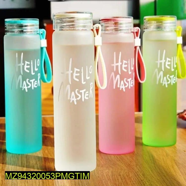 Portable 480ml Transparent Water Bottle – Frosted ABS Plastic, Leakproof Design, Lightweight & Reusable