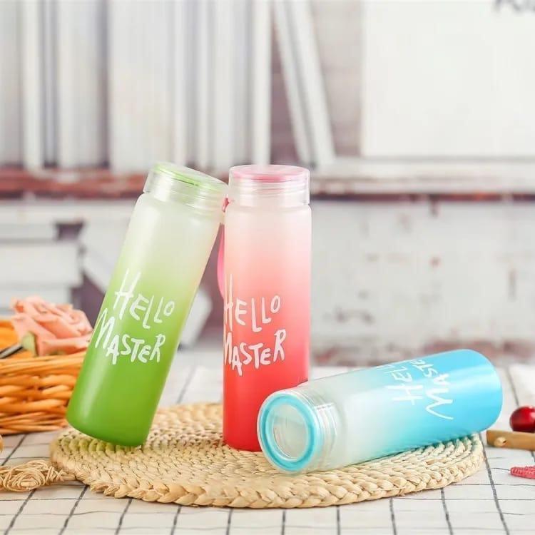 Portable 480ml Transparent Water Bottle – Frosted ABS Plastic, Leakproof Design, Lightweight & Reusable